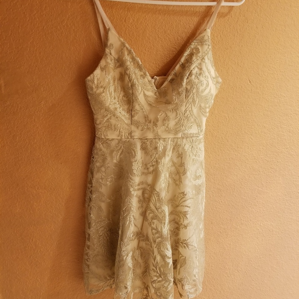 Speechless Gold Dress